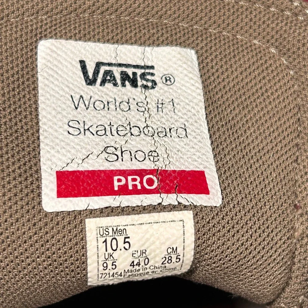 Vans Kyle Walker Pro 2 Port Walnut Red Suede Slip On Skate Shoes Mens 10.5